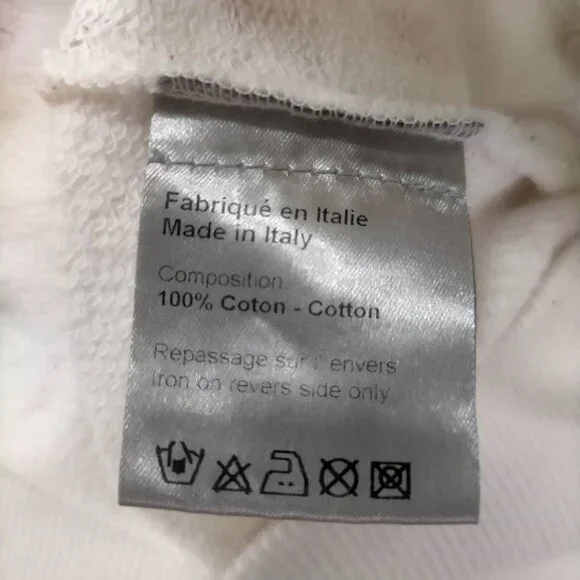 $1795 Authentic DIOR Made in ITALY Women's White Red Hoodie Sweatshirt Sz.XS ? M - Picture 4 of 12